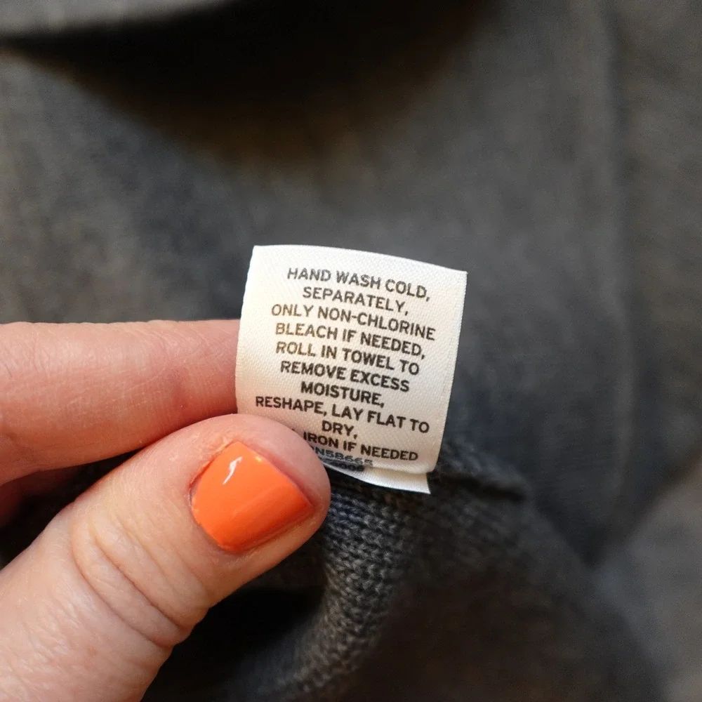 Halogen Blazer Women Large Tan Gray Colorblock Merino Wool Knit Unstructured